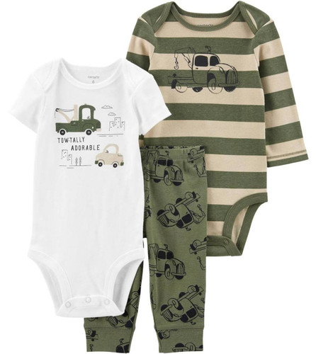 دوبادی شلوار کارترز طرح جرثقیل سبز ....................................................................19188