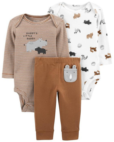 دوبادی شلوار کارترز طرح خرس قهوه ایی ...................... 19189