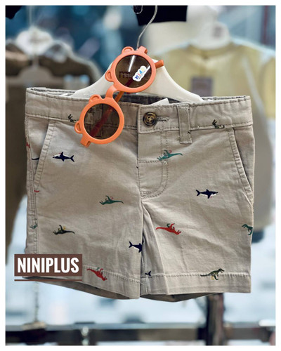 شلوارک کتان طرح دایناسور ........................................ 15557