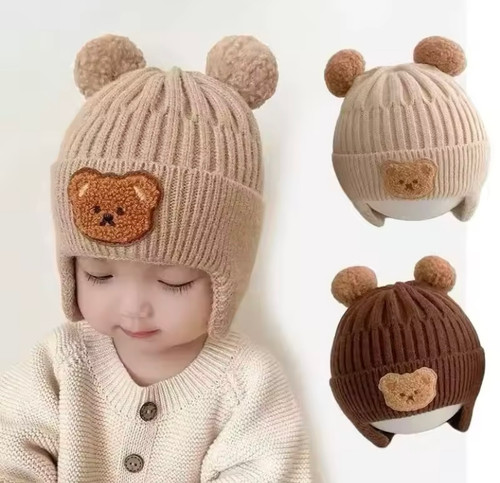 کلاه بافت لب برگرد خرس تدی دو پوم ..........18704