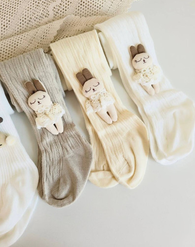 جوراب شلواری طرح خرگوش دامن گیپوری...16059