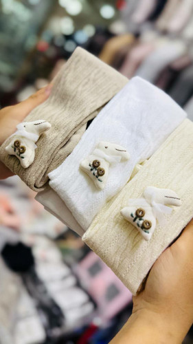 جوراب شلواری کبریتی طرح خرگوش و گل......20051