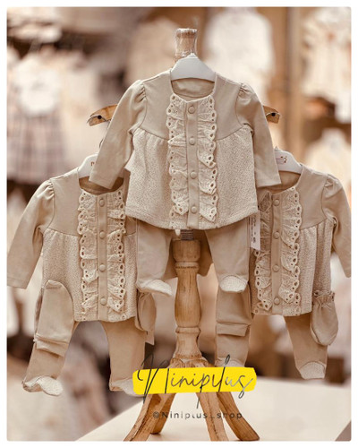 ست 4 تکه نوزادی ترک mymio مدل مجلسی – مناسب ۰ تا ۳ ماه | ..............19982