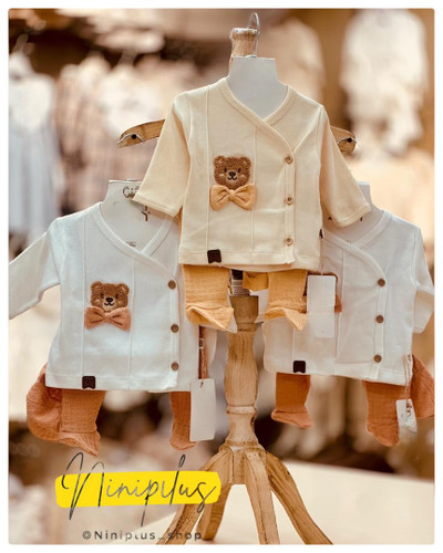 ست ۵ تکه نوزادی ترک minizeyn مدل مجلسی – مناسب ۰ تا ۳ ماه ...................18646