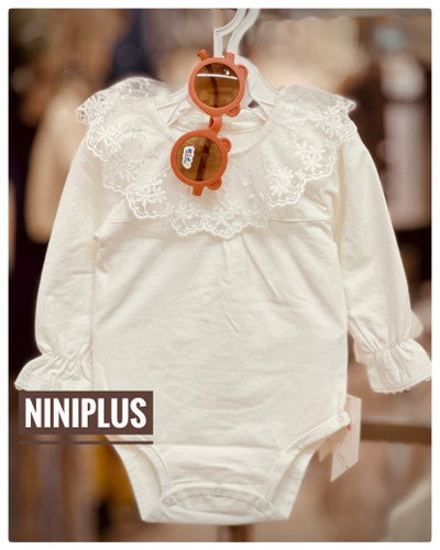 زیرسارافونی نخی مجلسی دخترانه مدل یقه گیپور | مناسب ۳ ماه تا ۳ سال....... 16048 (4603)