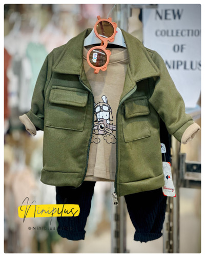 ست سه تیکه کت و شلوار و بلوز خلبان .................................................18953