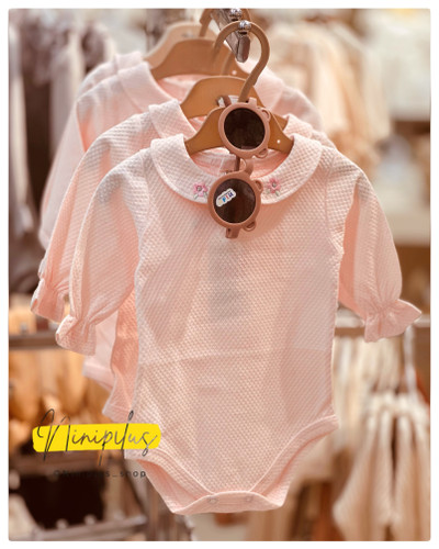 زیرسارافونی نخی مجلسی دخترانه مدل یقه ب ب | مناسب 0 ماه تا 2 سال.......کد 20141