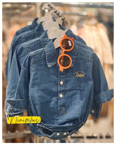 بادی پیراهنی جین آبی. ...........18323