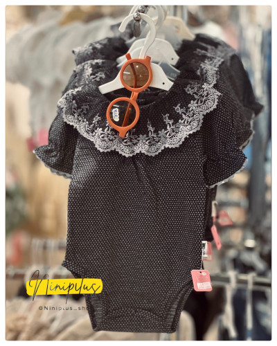 زیرسارافونی نخی مجلسی دخترانه مدل یقه گیپور | مناسب ۳ ماه تا ۳ سال....... 20160 (4566)