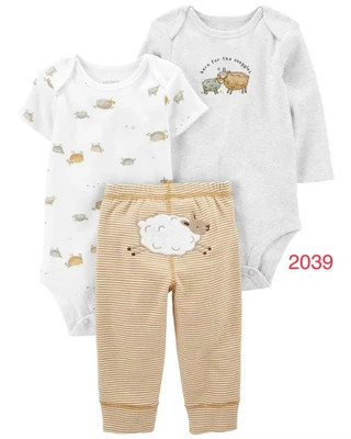 ست دوبادی شلوار کارترز طرح ببعی ...................................19181