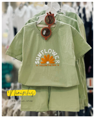 ست تیشرت شلوارک نخی سان فلاور ........................... 18328