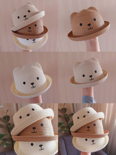 کلاه باکت لبه تاشوی حصیری تدی ....................15326