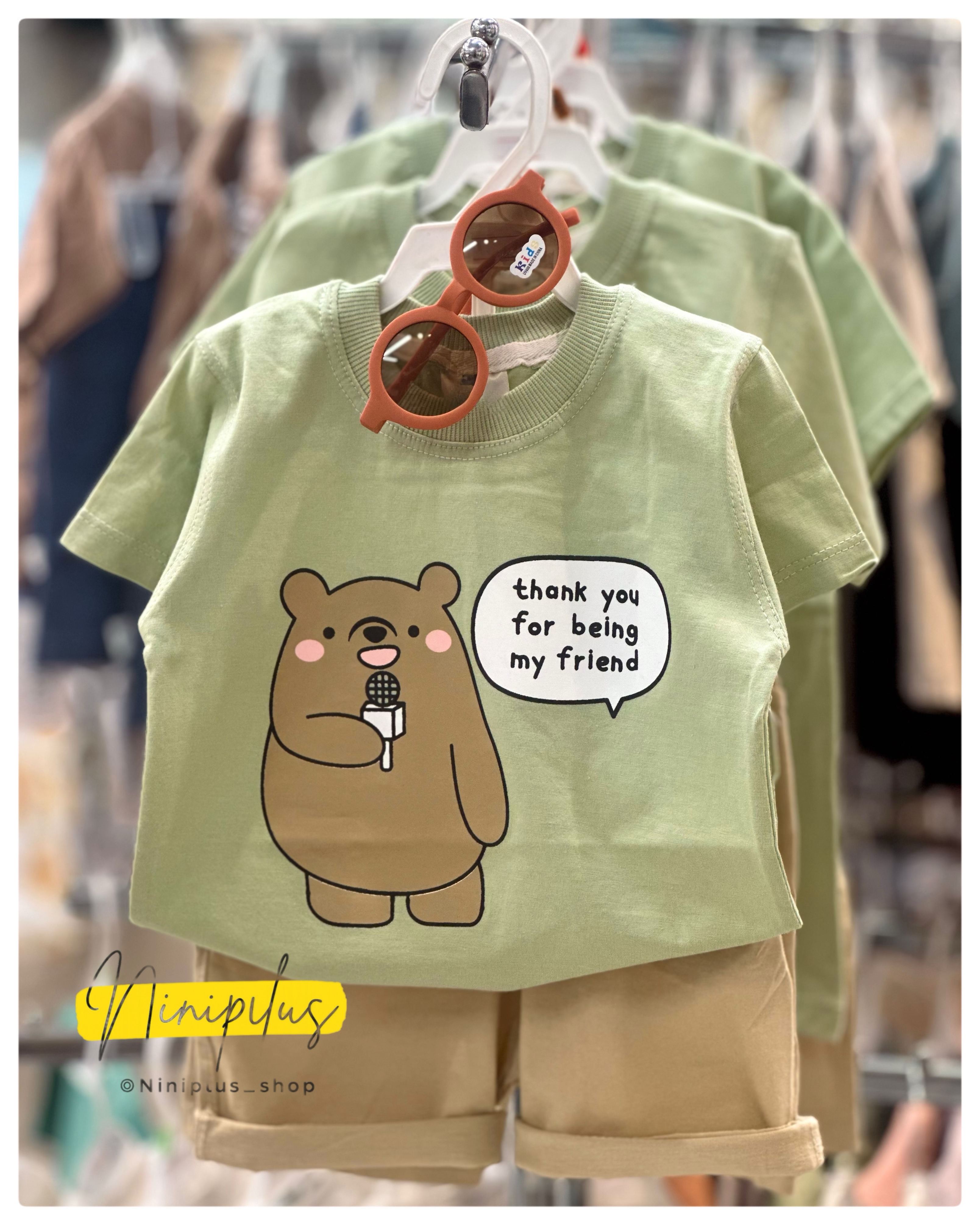 ست تیشرت شلوارک نخی || مناسب 1 سال تا 4 سال .............................. 18342