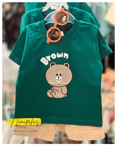 ست تیشرت شلوارک نخی || مناسب 1 سال تا 4 سال ........................ 17936