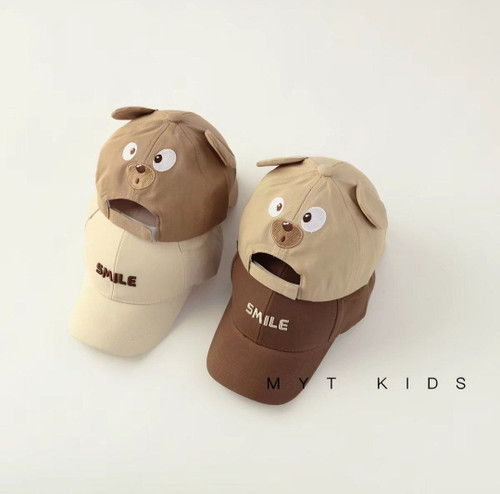 کلاه بیسبالی کتان گوشدار اسمایل .......................................15543