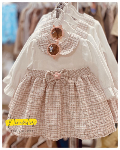 پیراهن دخترانه نوزادی پاپیونی | ۶ ماه تا ۲ سال........20188