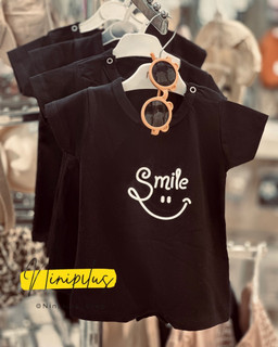 رامپر نخی طرح Smile کودک | مناسب دختر و پسر | ۳ ماه تا ۲ سال ...................... 20304